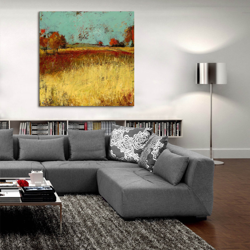 «Country Side No 2» par Linda Nickell, H 36 po x l 36 po x P 0,2 po