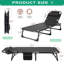 Méridienne pliante à 5 positions, chaise longue de patio pliante pour l'extérieur-65195216-101899066