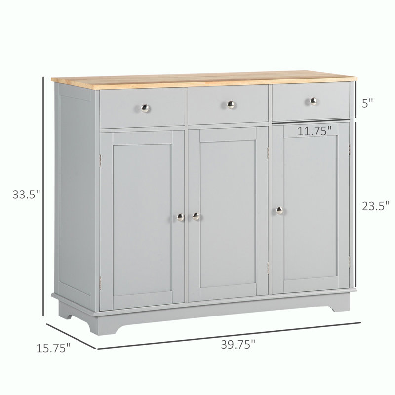 Console avec rangement et 3 tiroirs