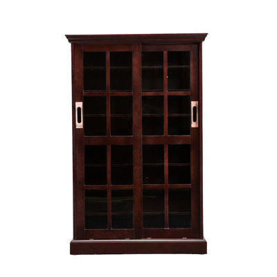 Espresso Windowpane Media Cabinet