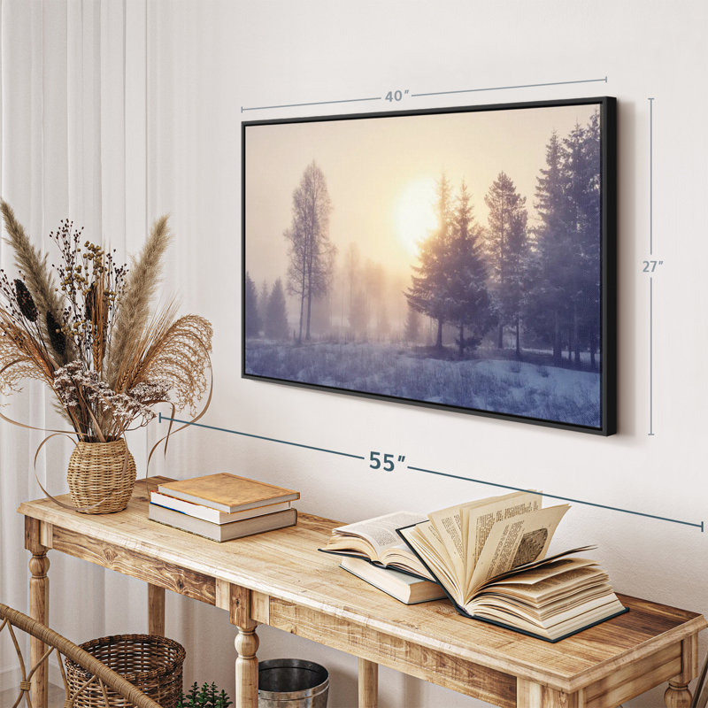 Impression sur toile Winter Dawn, H 40 po x l 27 po