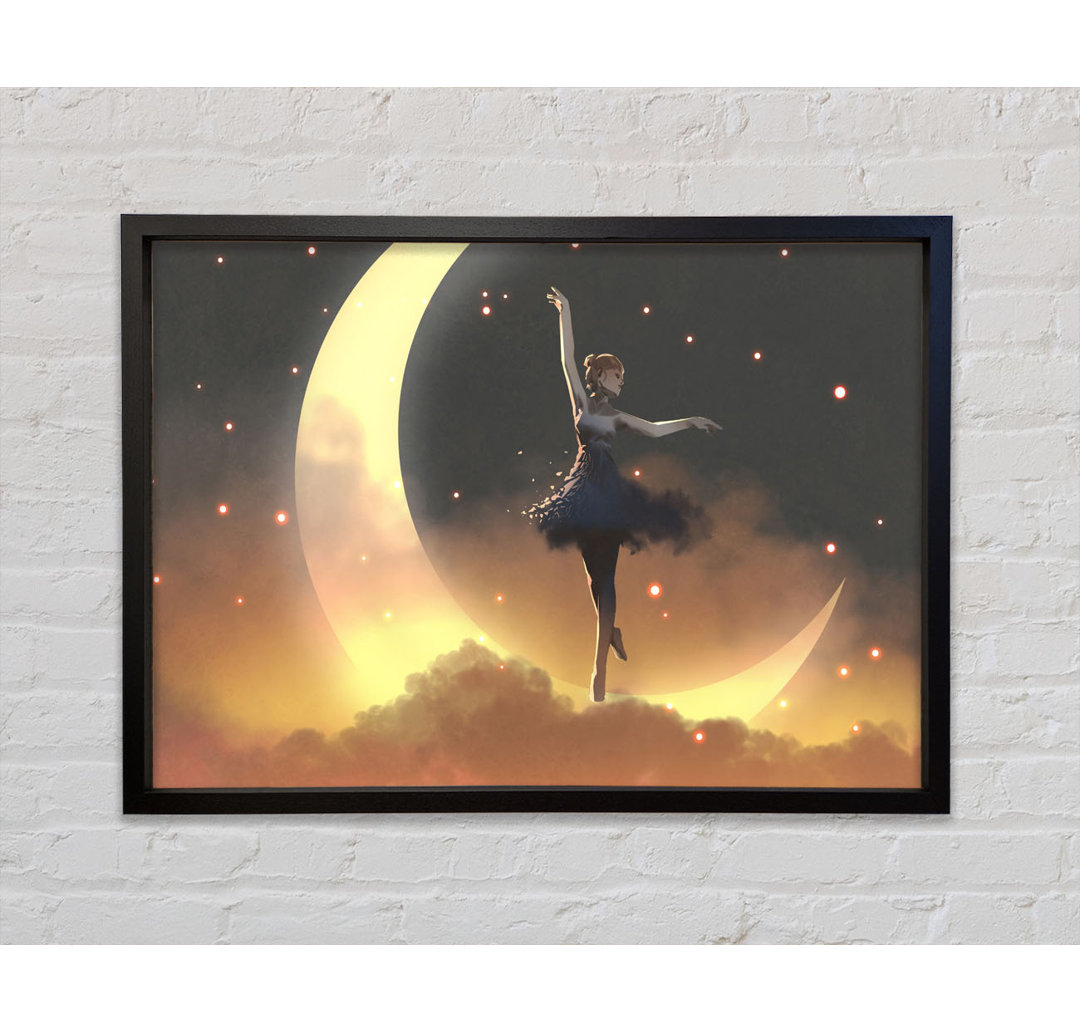 Dancing On The Moon - Einzelner Bilderrahmen Kunstdrucke auf Leinwand