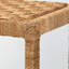 Banc d'appoint en bois d'acajou et d'herbes de mer brun Katashi, H 16,72 po x l 58,98 po x P 17,43 po