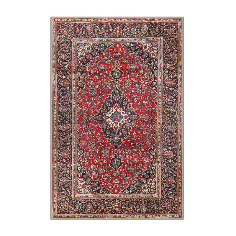 Tapis traditionnel rouge / brun Future, Rectangle 2 pi x 4 pi