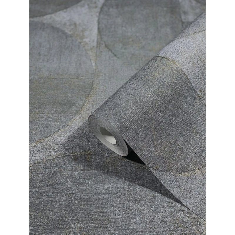 Rouleau de papier peint texturé, Argent gris
