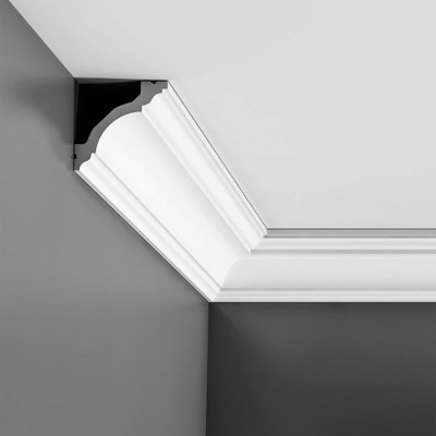 3-1/8 in x 3-1/8 in x 78-3/4 in Primed White Plain Polyurethane Crown Moulding