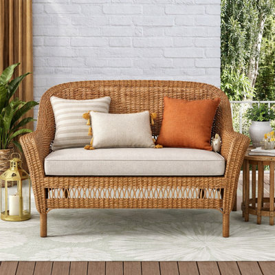Coussin causeuse en oléfine - avoine