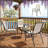 Outdoor Stackable Chairs Set of 4 with Breathable Mesh Fabric for Comfort and Space Efficiency-1177019184