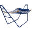 Hamac de bar en polyester avec support pour 2 personnes Volkrad - gris / bleu-1763224099