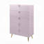 Armoire ACME Gaines, finition rose ultrabrillante