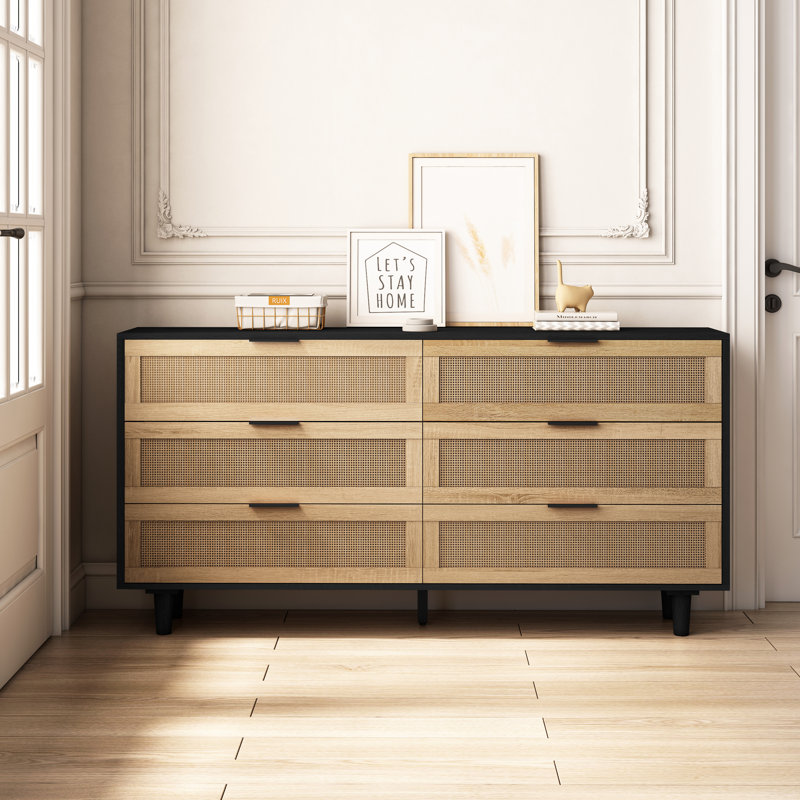 Buffet 59,06 po, Noir/naturel