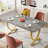 Julianah Unfinished Metal Base Dining Table-989731593-985061129