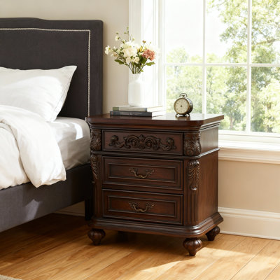 Table de chevet à 2 tiroirs, table de chevet avec tiroirs coulissants pour le rangement de la chambre à coucher