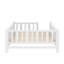 Lit plateforme en bois avec garde-corps, blanc-114110356