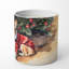 Bougie de Noël parfumée avec support en céramique
