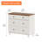 Ariv Farmhouse Buffet Cabinet, Sideboard For Dining Room with 3 Drawers, Rustic White-121422371