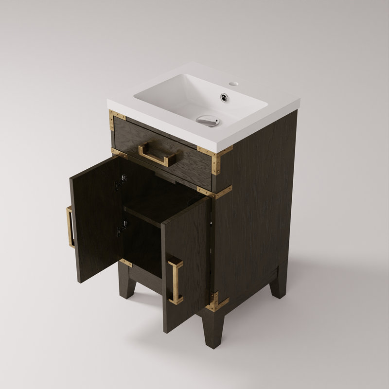 Meuble-lavabo simple avec plateau en acrylique