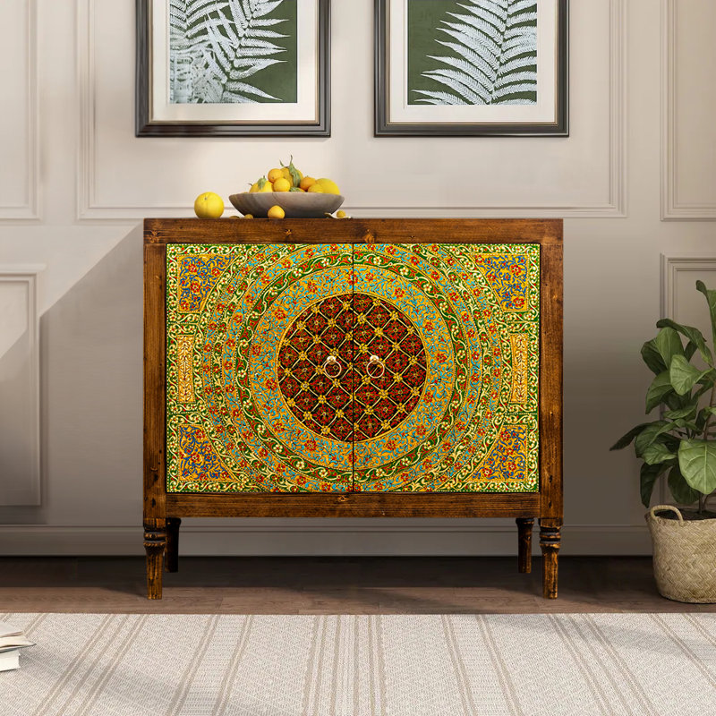 Solid Wood Accent Cabinet