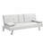 Sofa Bed with Armrest two holders WOOD FRAME, STAINLESS LEG, FUTON WHITE Unavailable-807763312