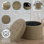 Repose-pieds de rangement rond 22 po Stansell-116319104