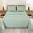 Lux Decor Collection 4 Pc Soft Microfiber Bed Sheets Set Geometric Quatrefoil Bedding-419484350-419695790