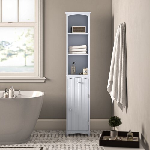 Alcott Hill® Freestanding Linen Cabinet & Reviews | Wayfair