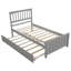 Lit plate-forme avec lit gigogne-2115866370