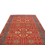 Burano Hand Knotted Wool Geometric Area Rug