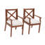 Chaise de patio d'extérieur en eucalyptus