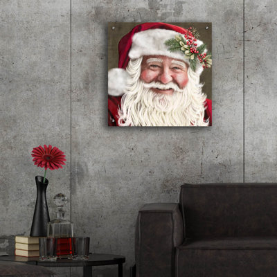 «Santa Claus» par Ashley Bradley, art mural en verre acrylique