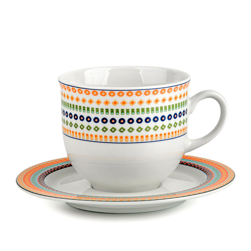 Porcelain Teacup and Saucer