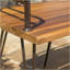 Banc en bois industriel et métal Zion