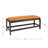 Brady Mango Wood Arch Bench-1353403949