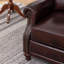 Fauteuil inclinable en cuir véritable-398984935