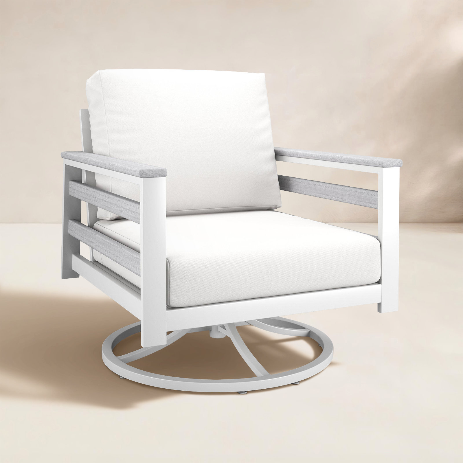 Townsend Sunbrella® Patio Lounge Chair, Canvas White