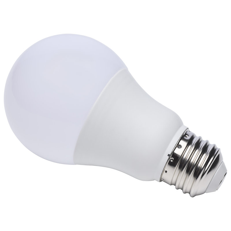 9.1 Watt A19 LED 5000K CCT Medium Base White Finish 12V-24VAC 12V-34VDC, 5000 Kelvins