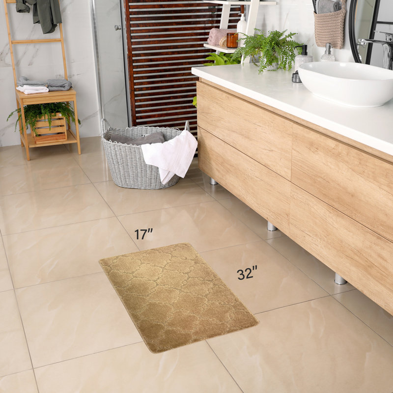 Tapis de cuisine, Rectangle 1 pi 5 po x 2 pi 8 po, Beige clair