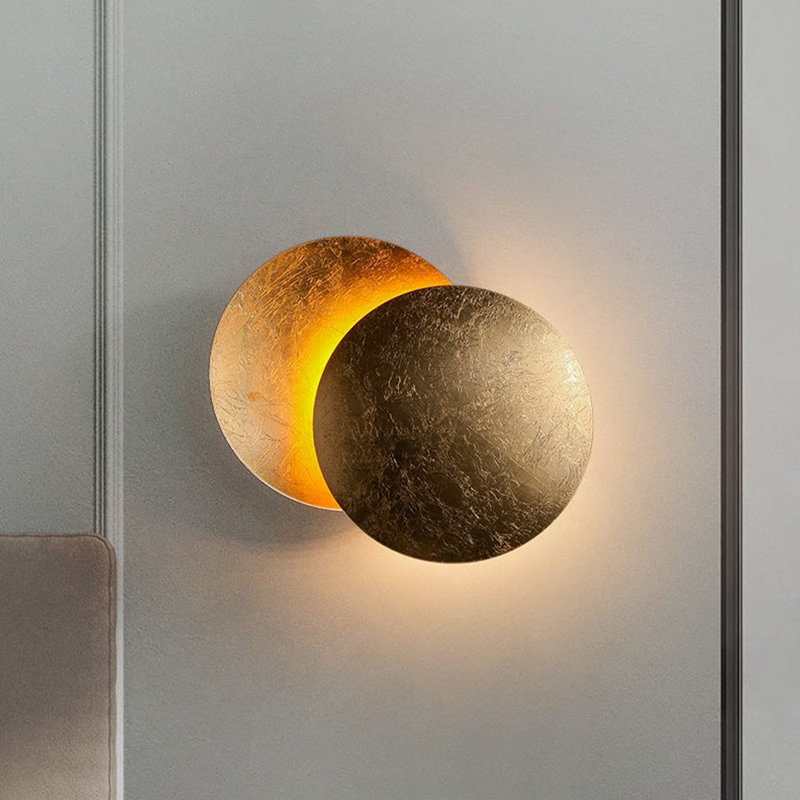 Jaydene LED Plug-in Flush Mounted Sconce, Gold