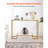 2-Tier Glass Console Table