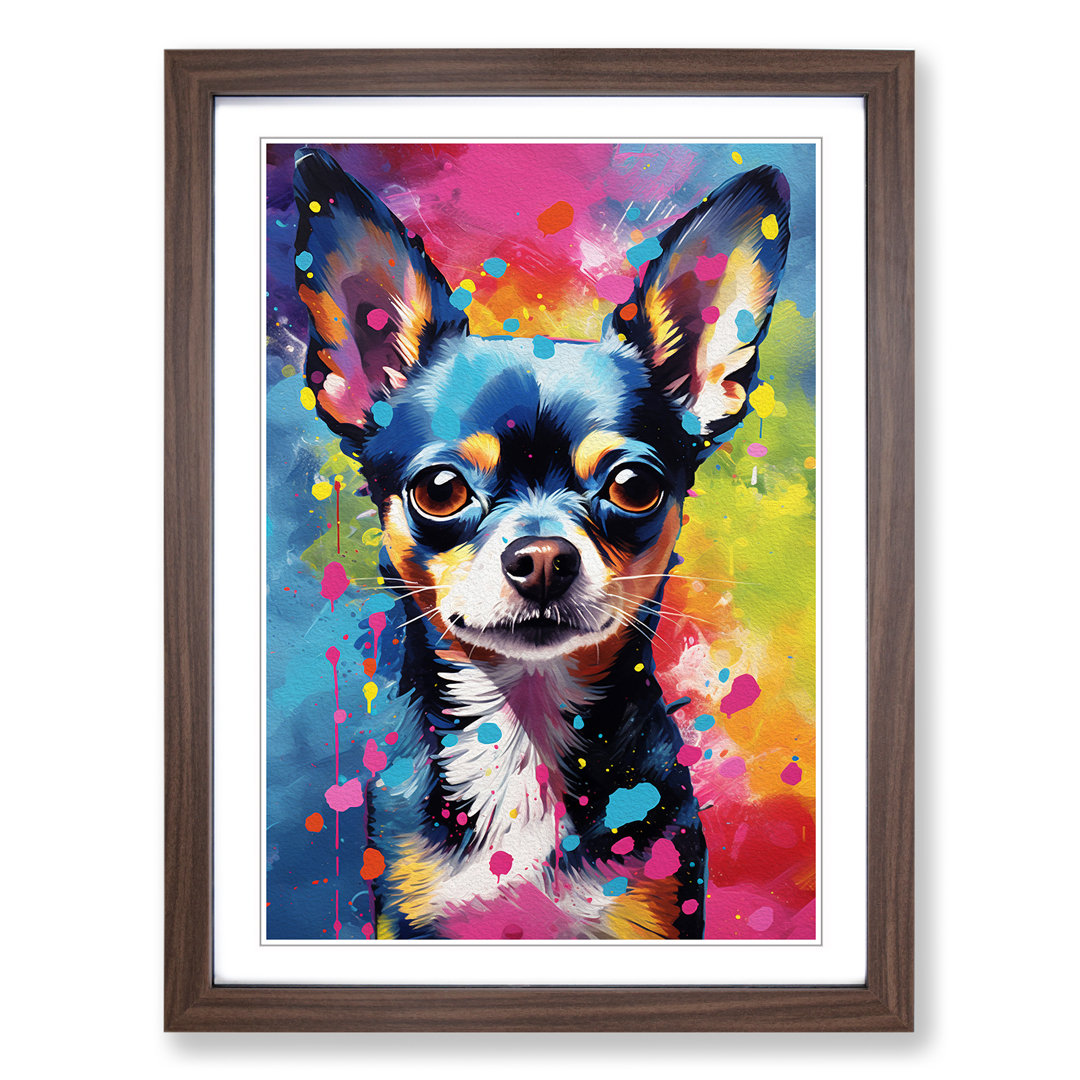 Chihuahua Action Painting