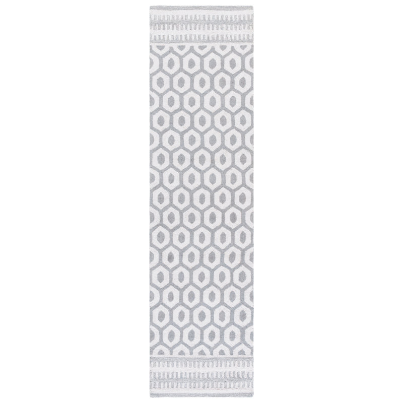Cela Hand Tufted Performance Geometric Rug, Runner 2'3" x 9'