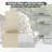 Deep Seat Patio Cushions Rainproof & Fadeness Furniture Cushion Set For Outdoor Chair Couch With Polyester-Linen Fabric & Removable Cover, Hidden Zipper And Adjustment Staps
