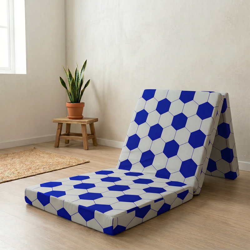 Dull Symple Stuff Foam Mattress, Blue/White