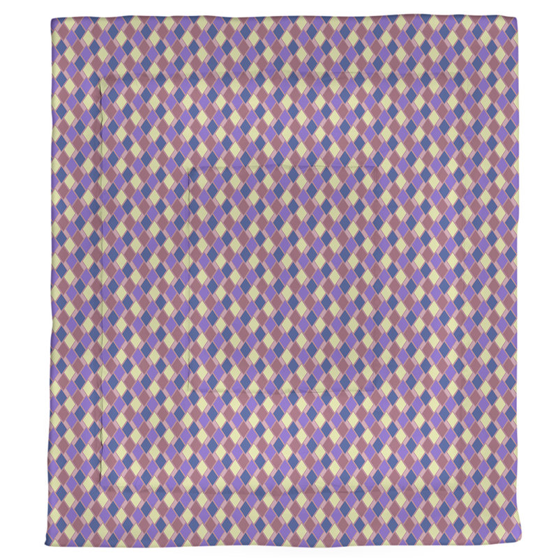 Édredon simple réversible Katelyn Elizabeth Diamonds, Édredon simple TG, Rose / Mauve