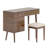 Elegant Dressing Table with Flip-Top Surface and Integrated Lighting