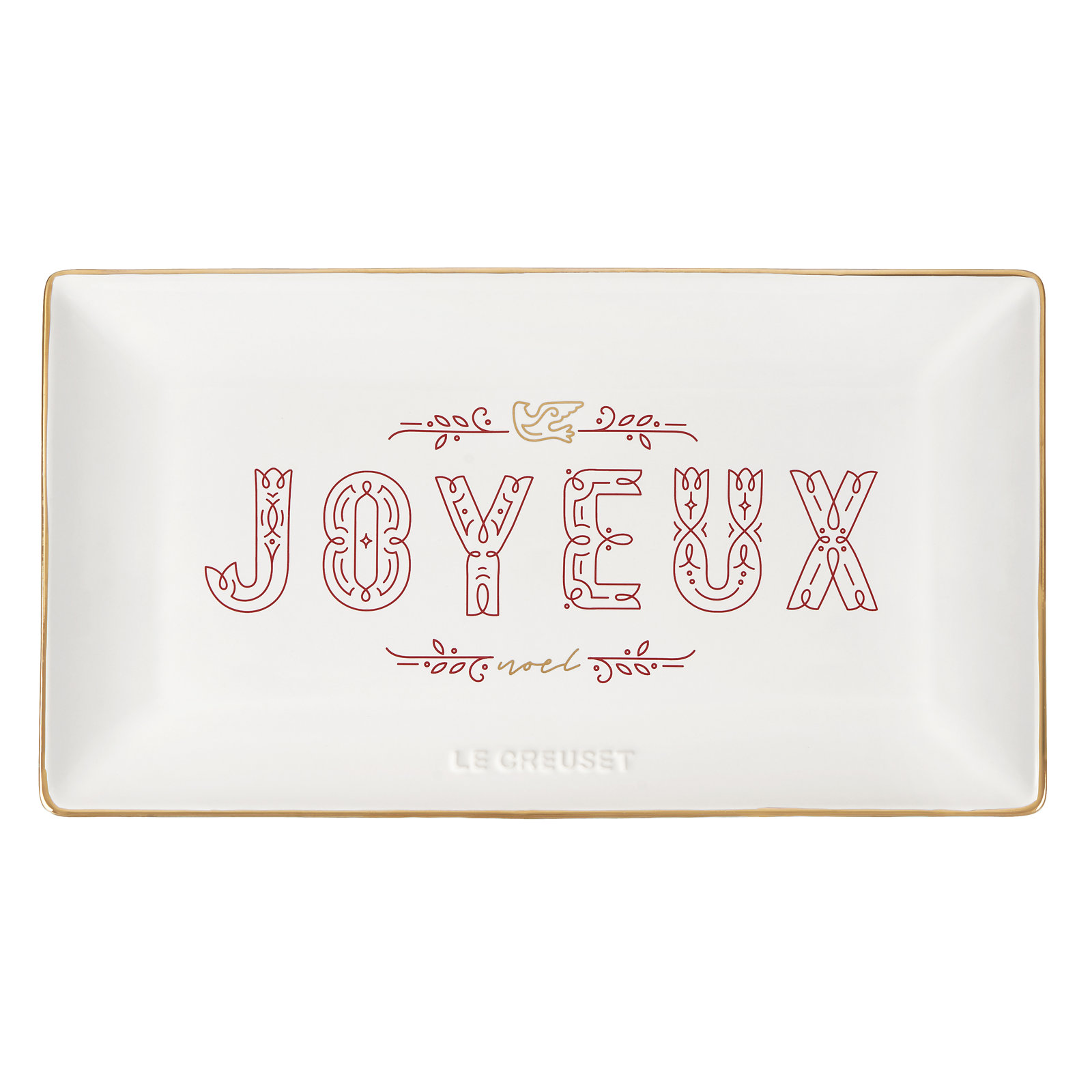 Le Creuset Noel Stoneware Hostess Tray