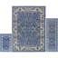 Tapis oriental bleu / rouge / blanc / rose Gallaher