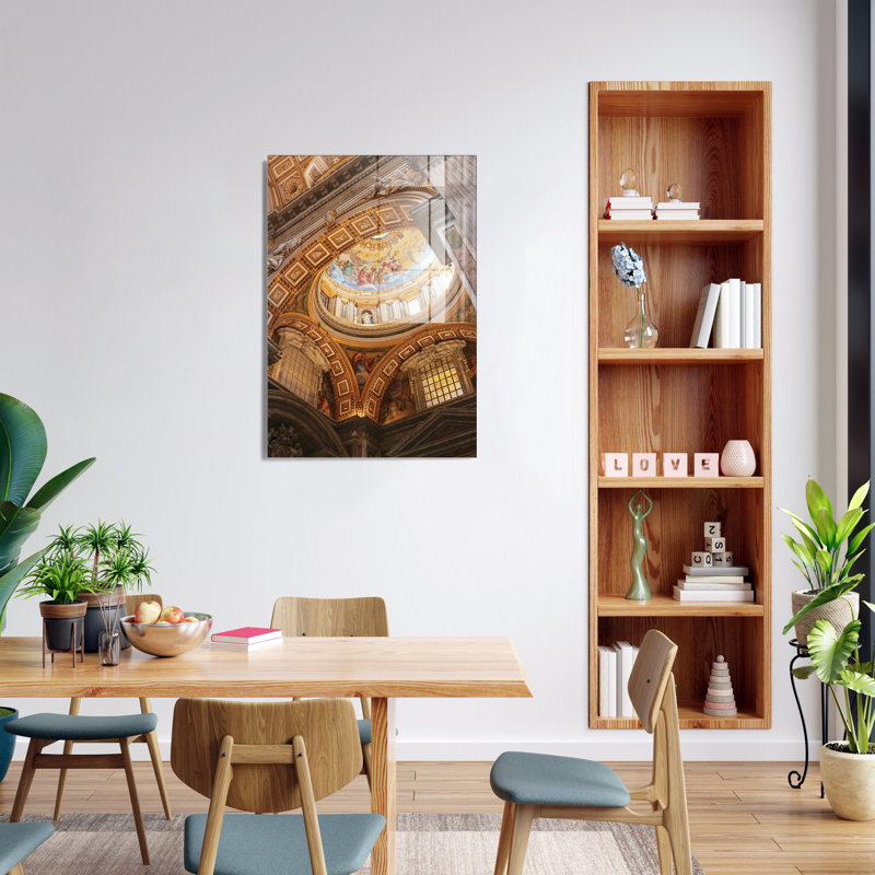 Élégante peinture décorative en verre trempé de 19,7 po x 27,6 po | 100% verre trempé, épaisseur: 0,16 pouce | Parfait pour la décoration intérieure, le salon et le bureau | Superbe œuvre d'art avec une esthétique moderne