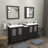 Brescia 72" Double Sink Freestanding Bathroom Vanity with Ceramic Top and Matching Mirrors-27042722