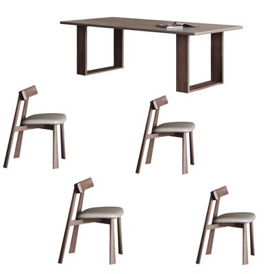Modern simple rock plate dining table sets